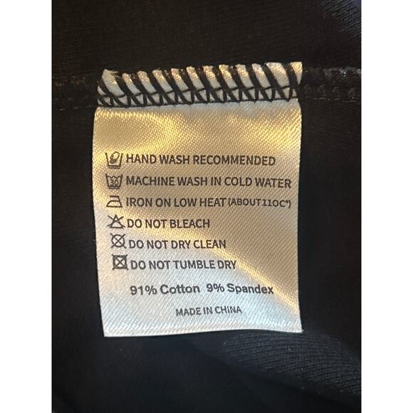 NWT Mangopop Women's Black Bodysuit Cap Ruffle Sleeves Snaps Size Small - Picture 6 of 7